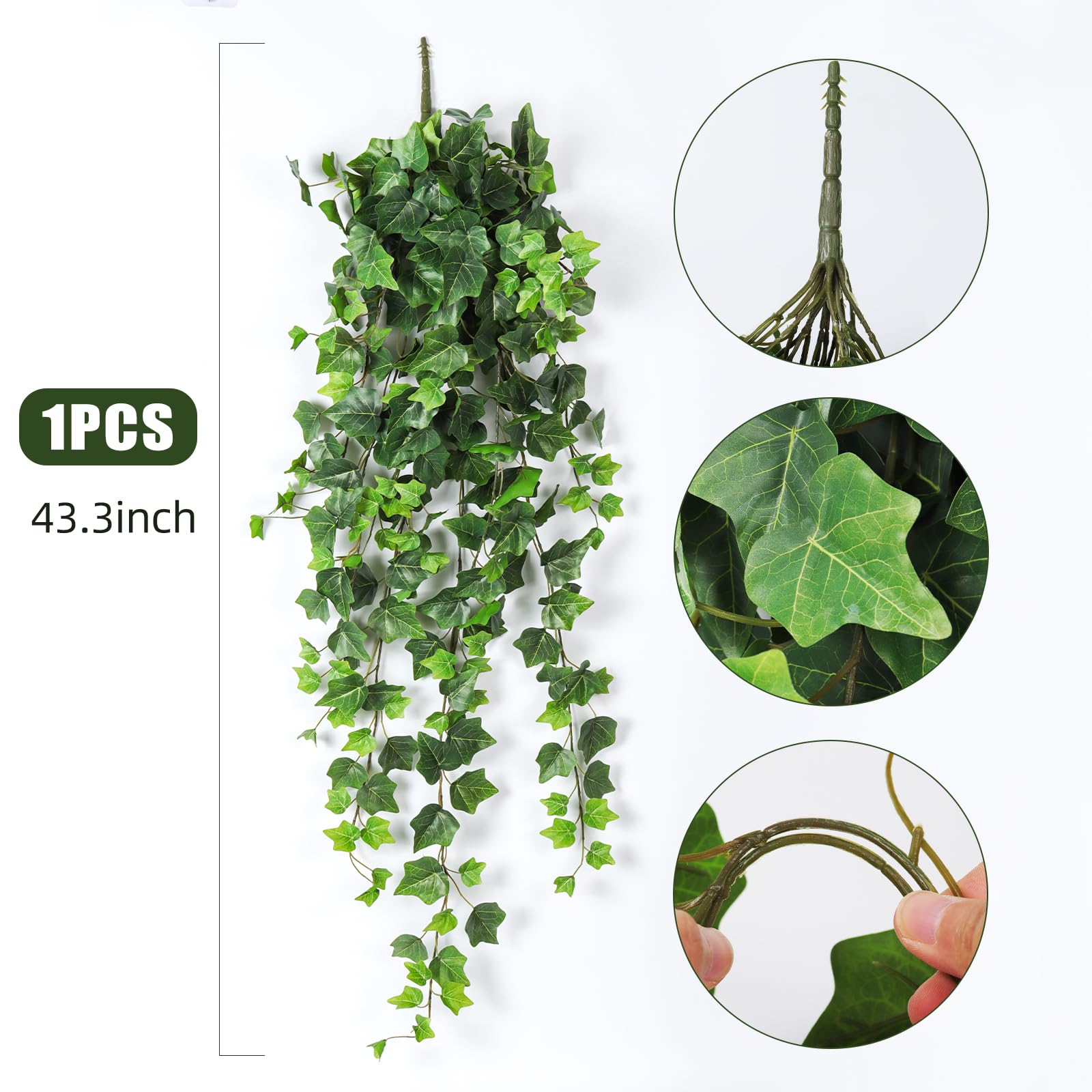 Flexoria Artificial Ivy Vines – Hanging Garland for Home & Garden Decor