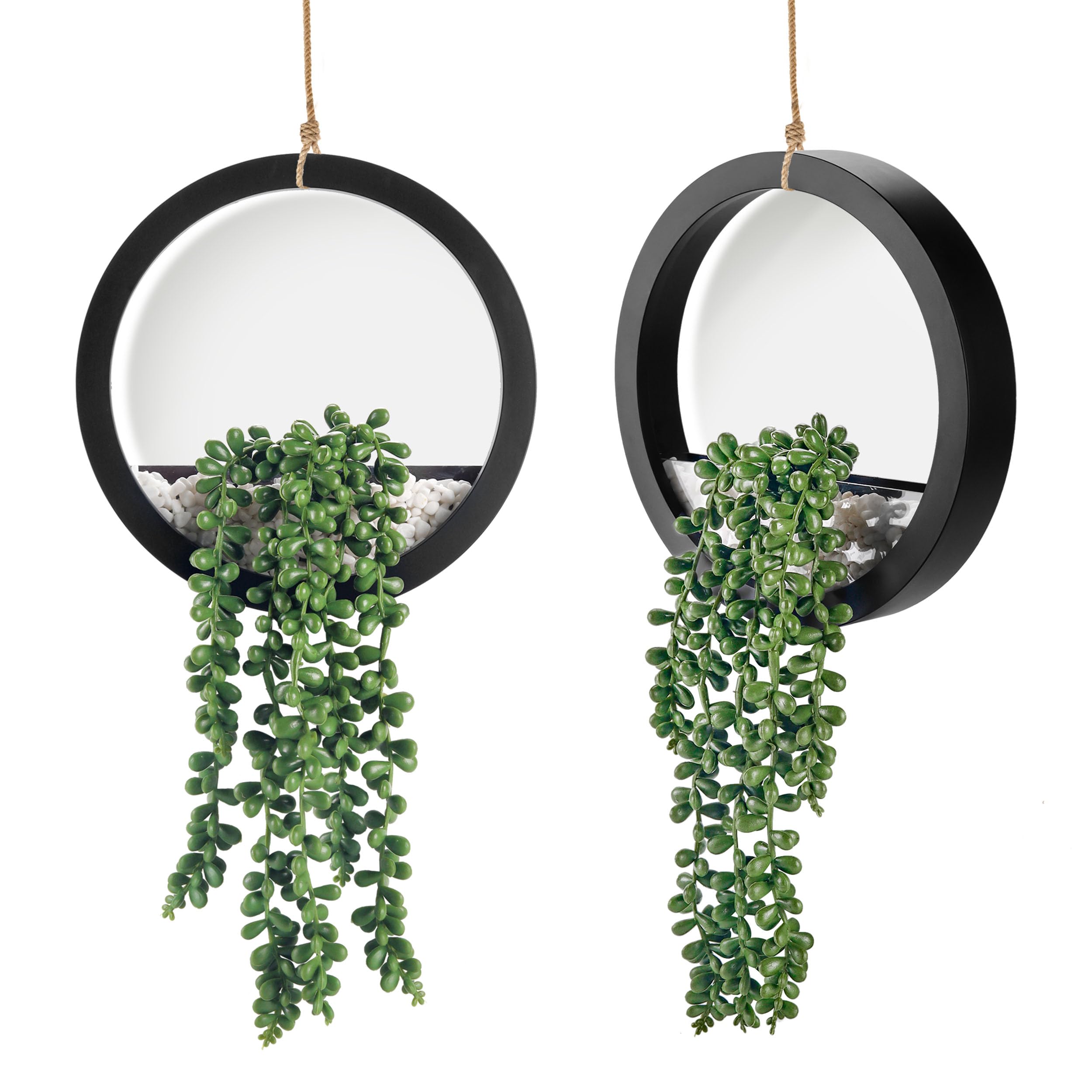 Flexoria Artificial Hanging Succulents – Boho Wall & Room Decor