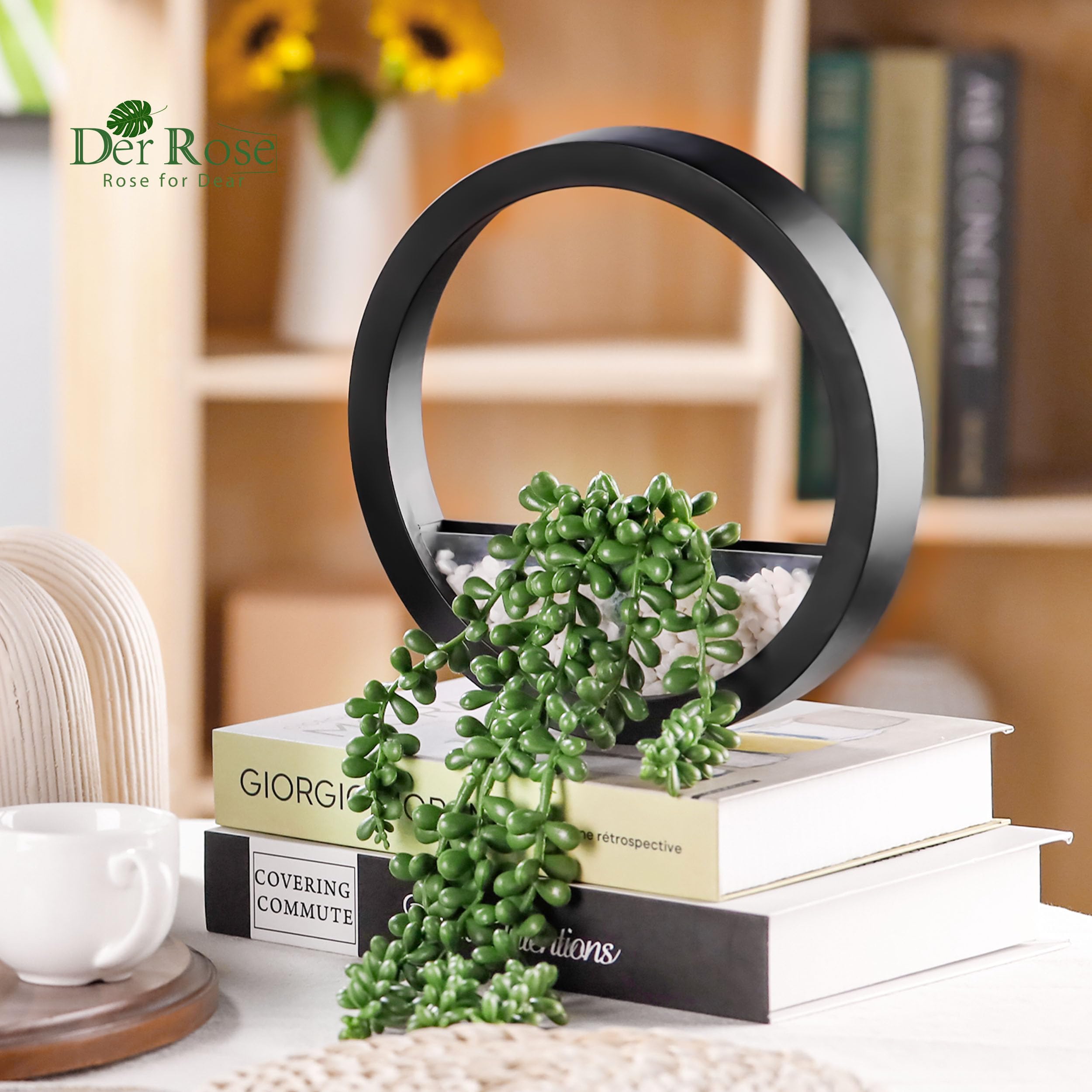 Flexoria Artificial Hanging Succulents – Boho Wall & Room Decor